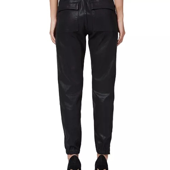 Hudson Black Coated Zipper-Cuff Utility Jogger Pants - Picture 2 of 12